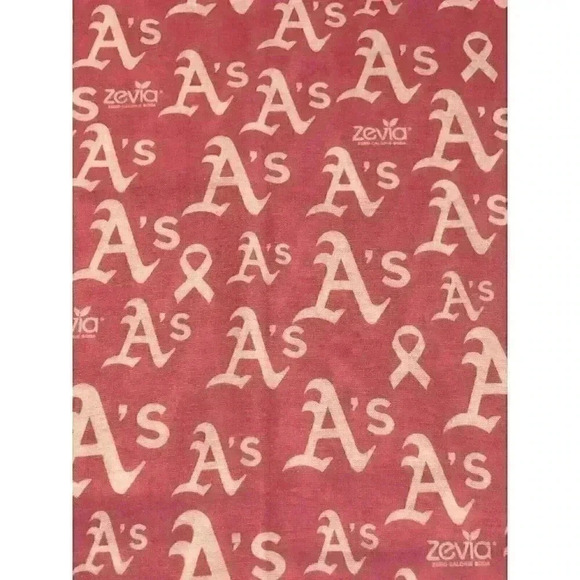 Oakland A's Breast Cancer Awareness Women's Infinity Loop Scarf - Picture 1 of 5